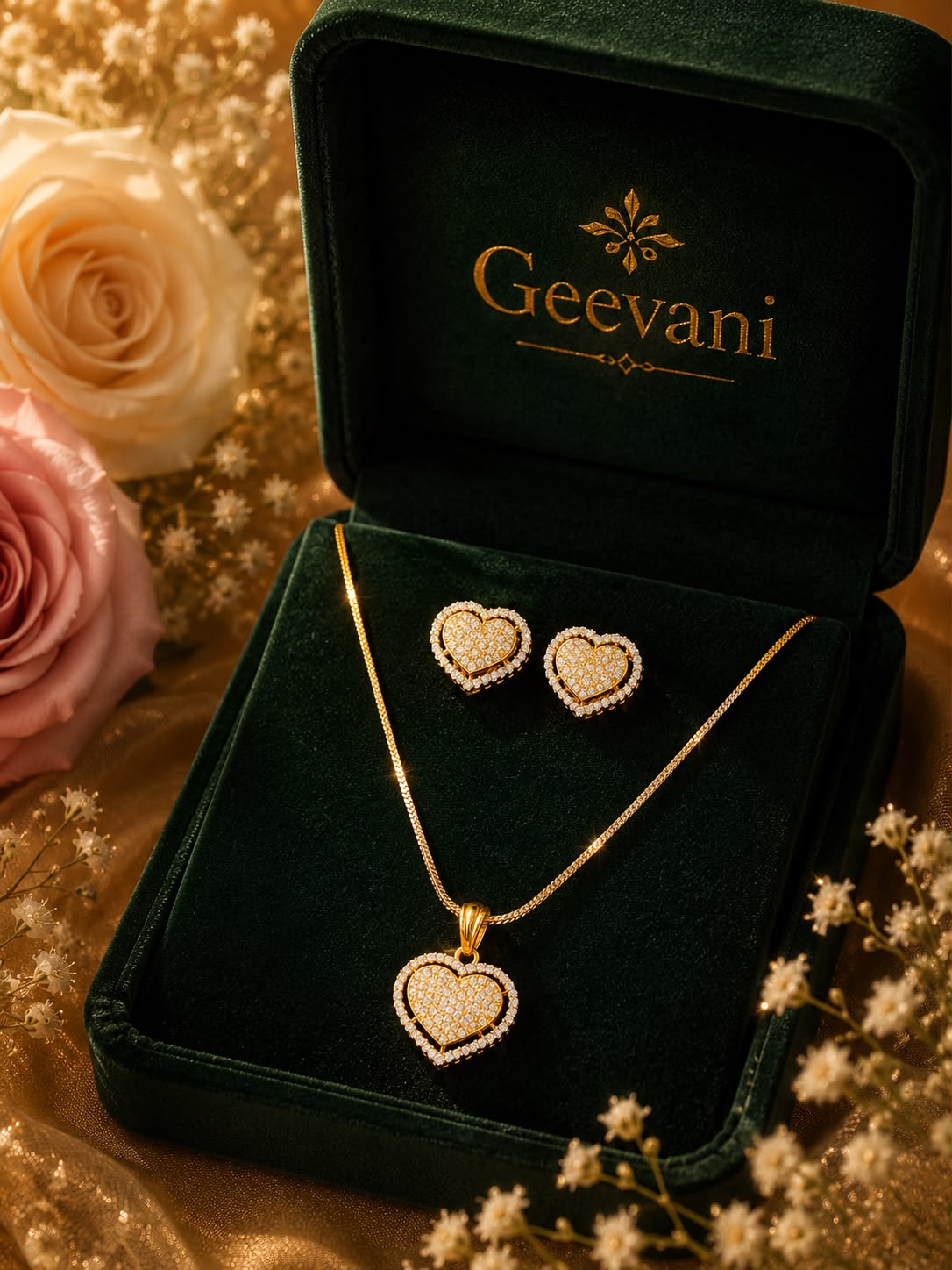 Eternal Heart Pendant Set