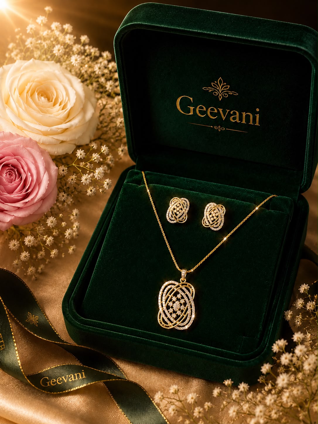 Halo Luxe Pendant Set
