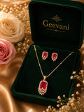 Solitaire Pendant Set