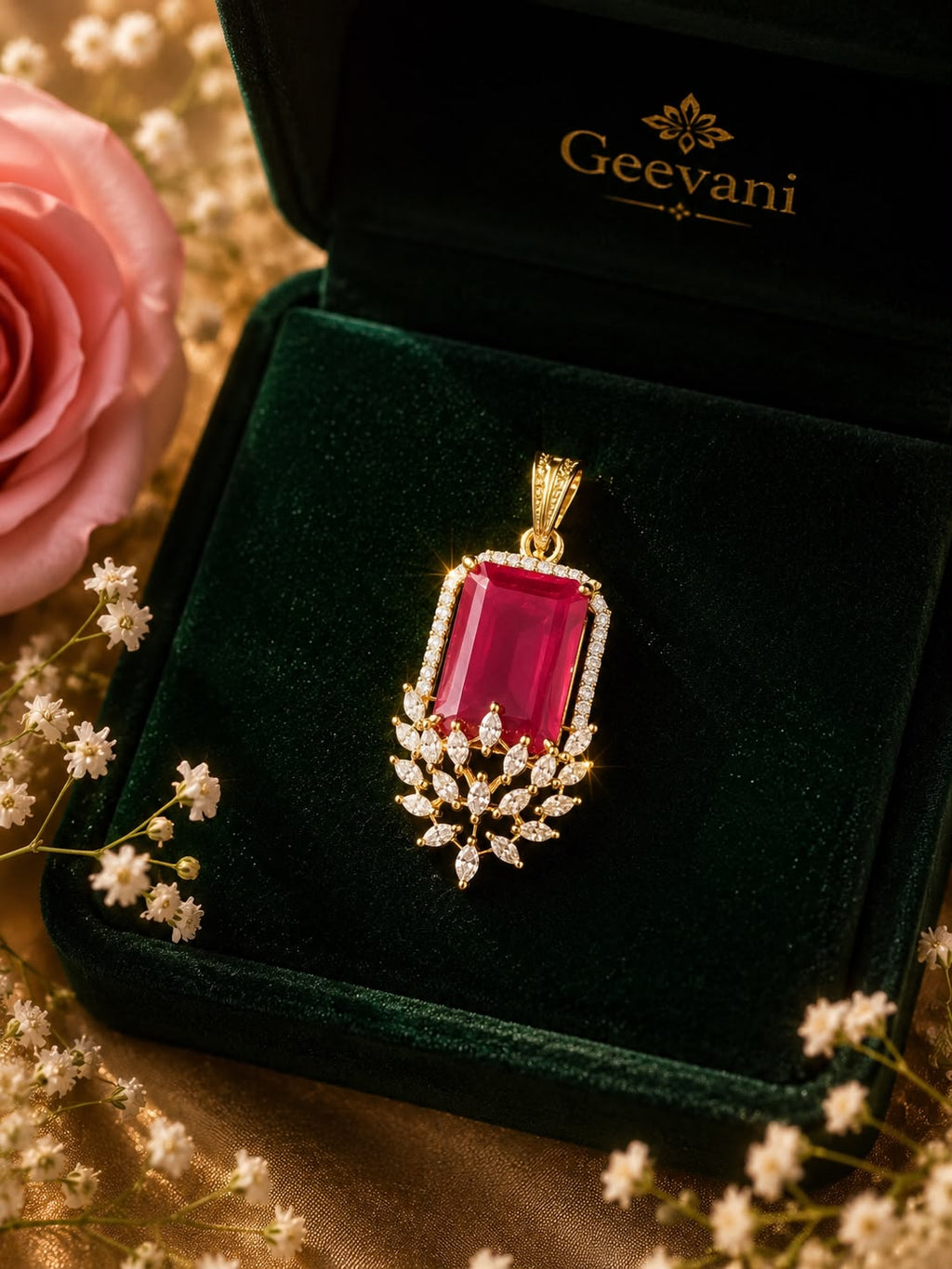 Solitaire Pendant Set