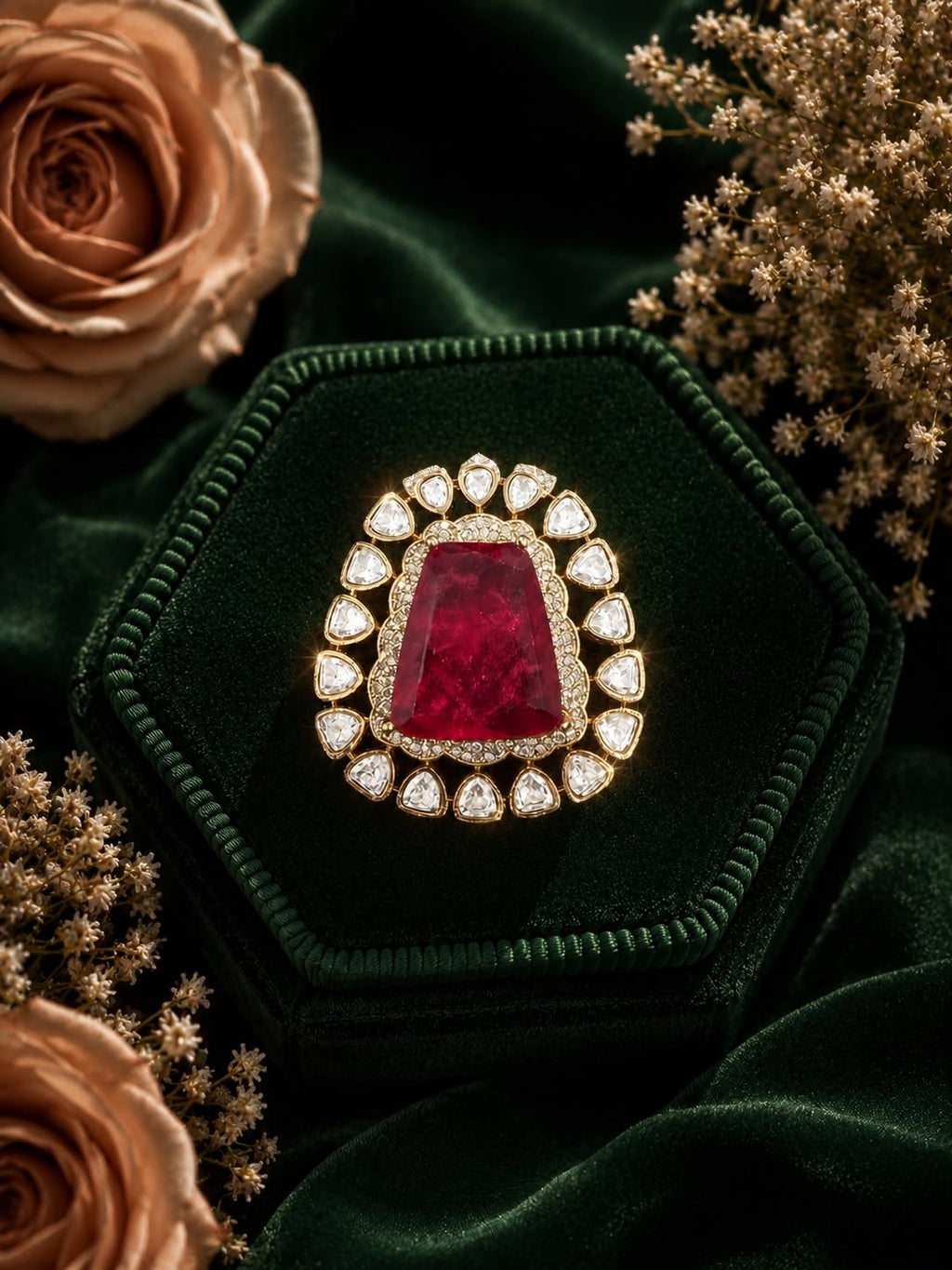 Radiant Ruby Statement Ring