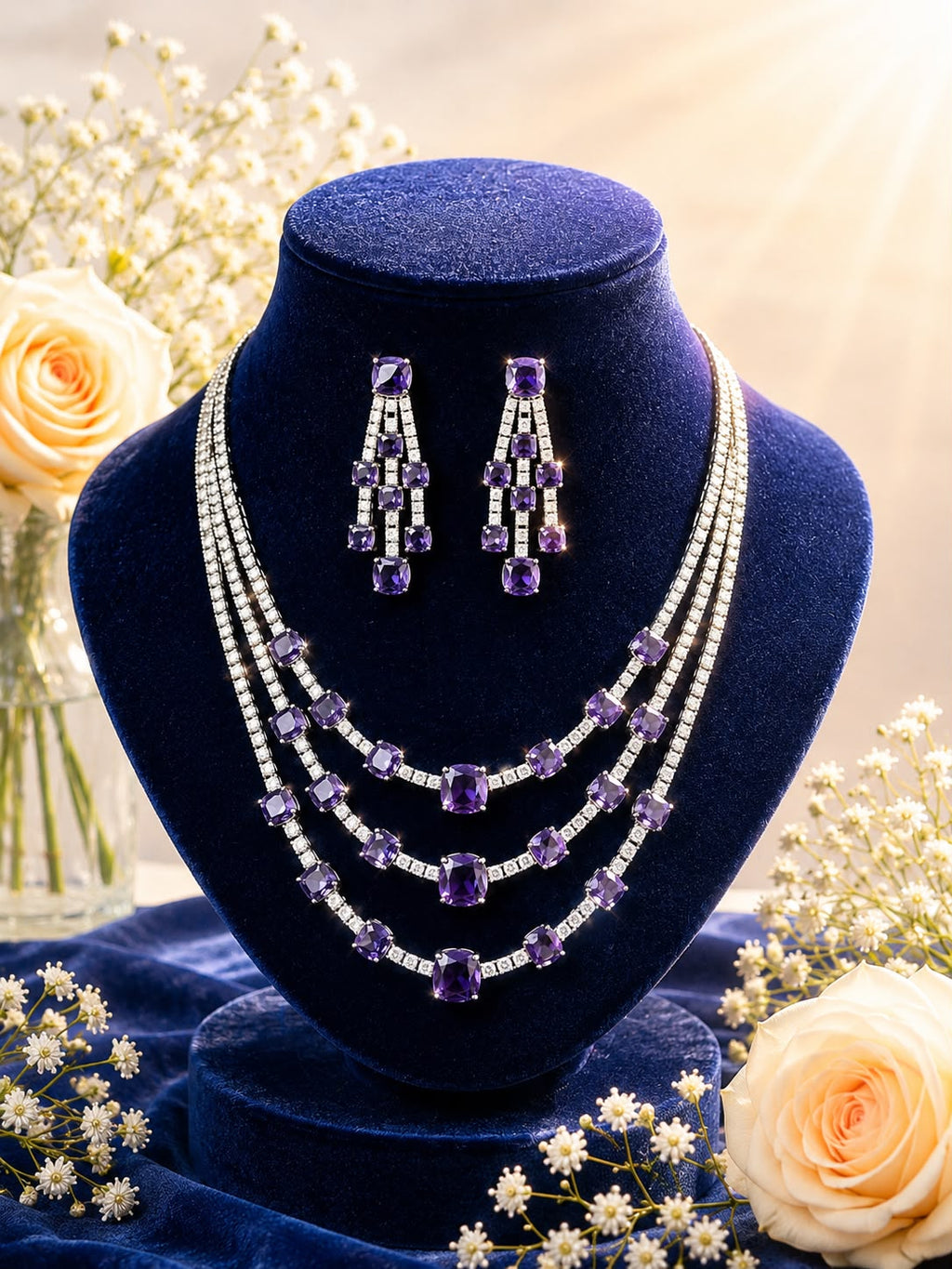 Amethyst Radiant Set