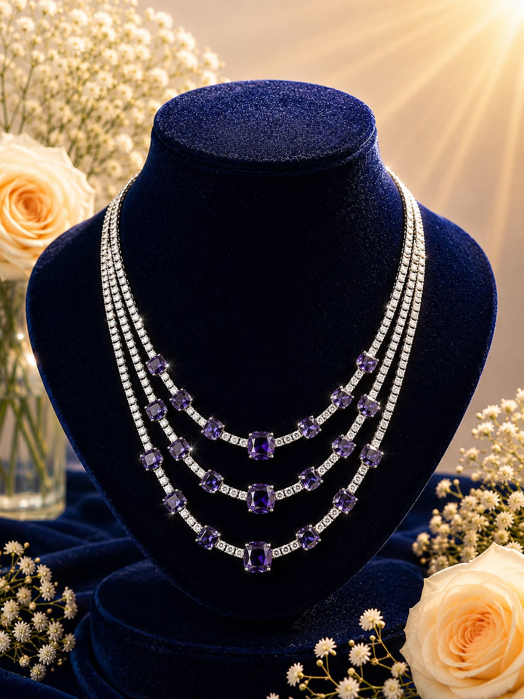 Amethyst Radiant Set