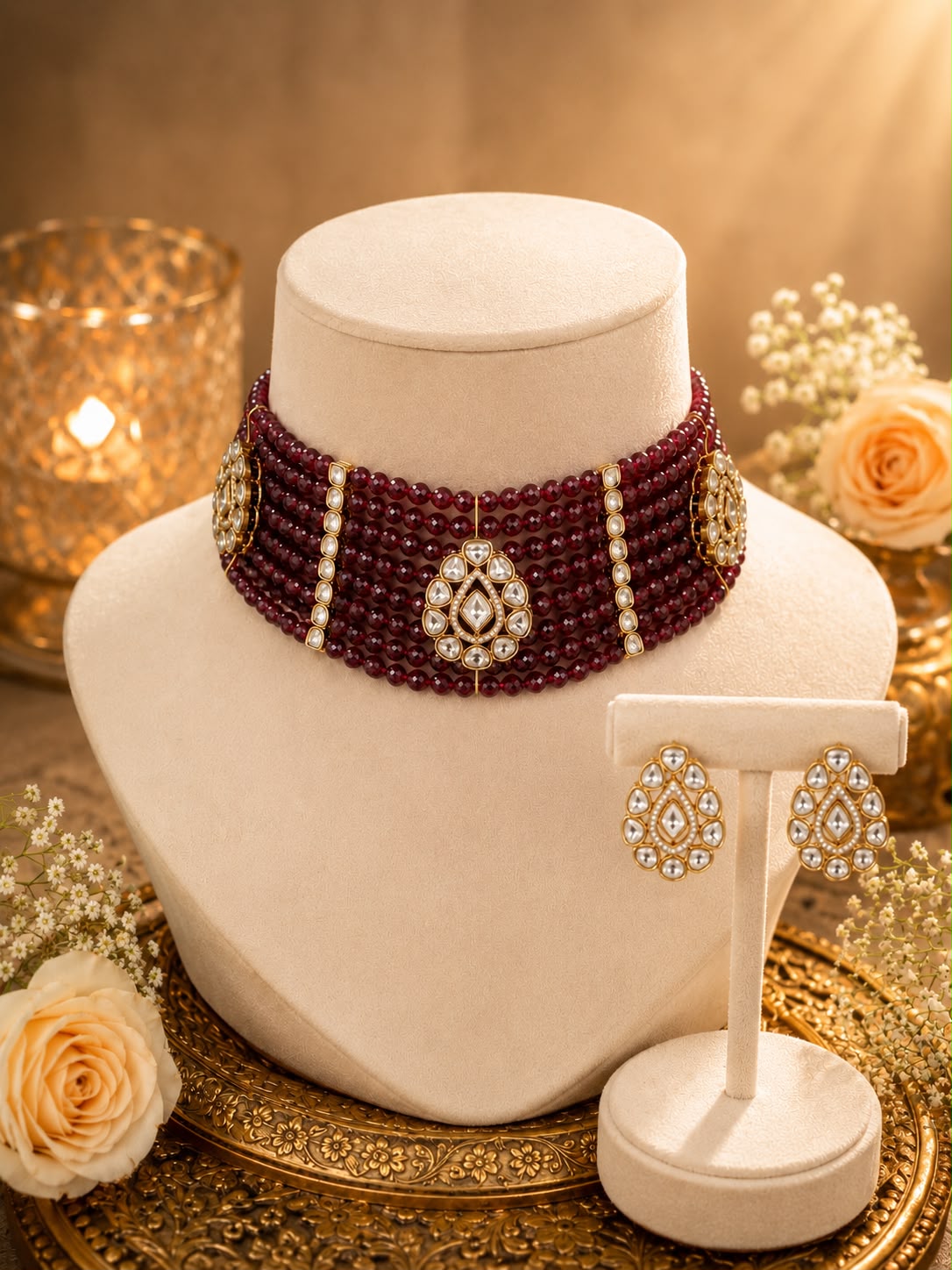 Scarlet Charm Choker Set