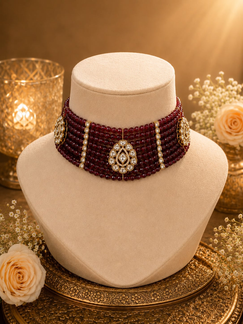 Scarlet Charm Choker Set