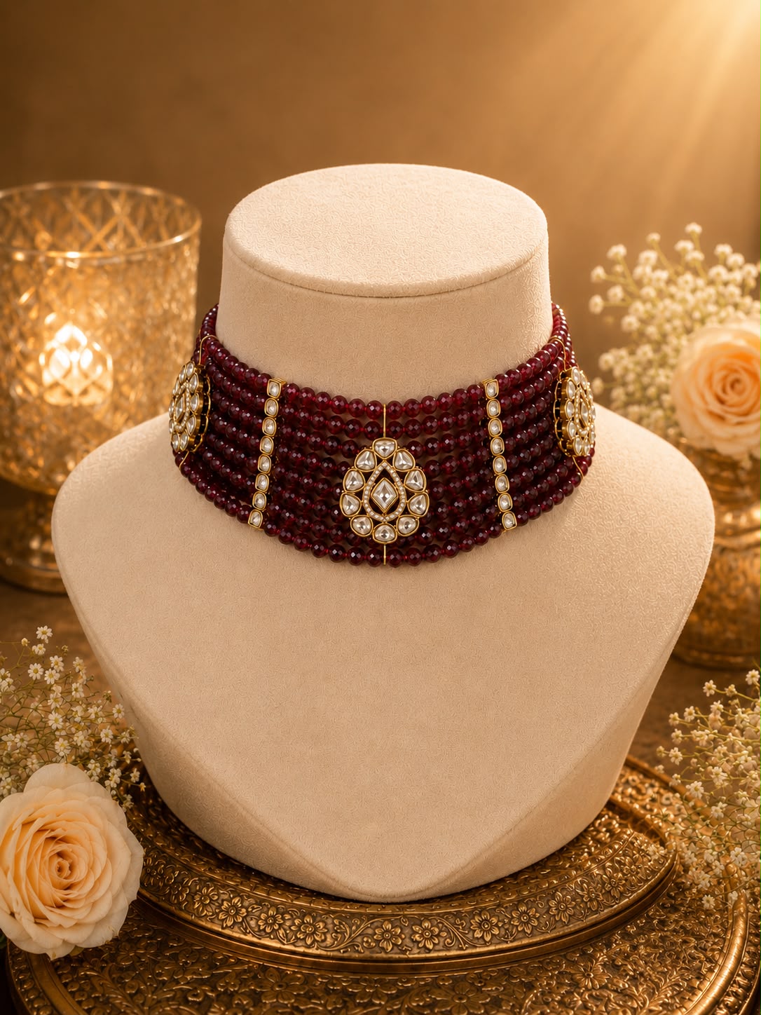 Scarlet Charm Choker Set