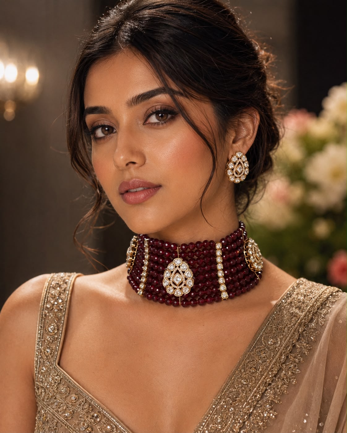 Scarlet Charm Choker Set