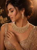 Golden Cascade Diamond Necklace Set