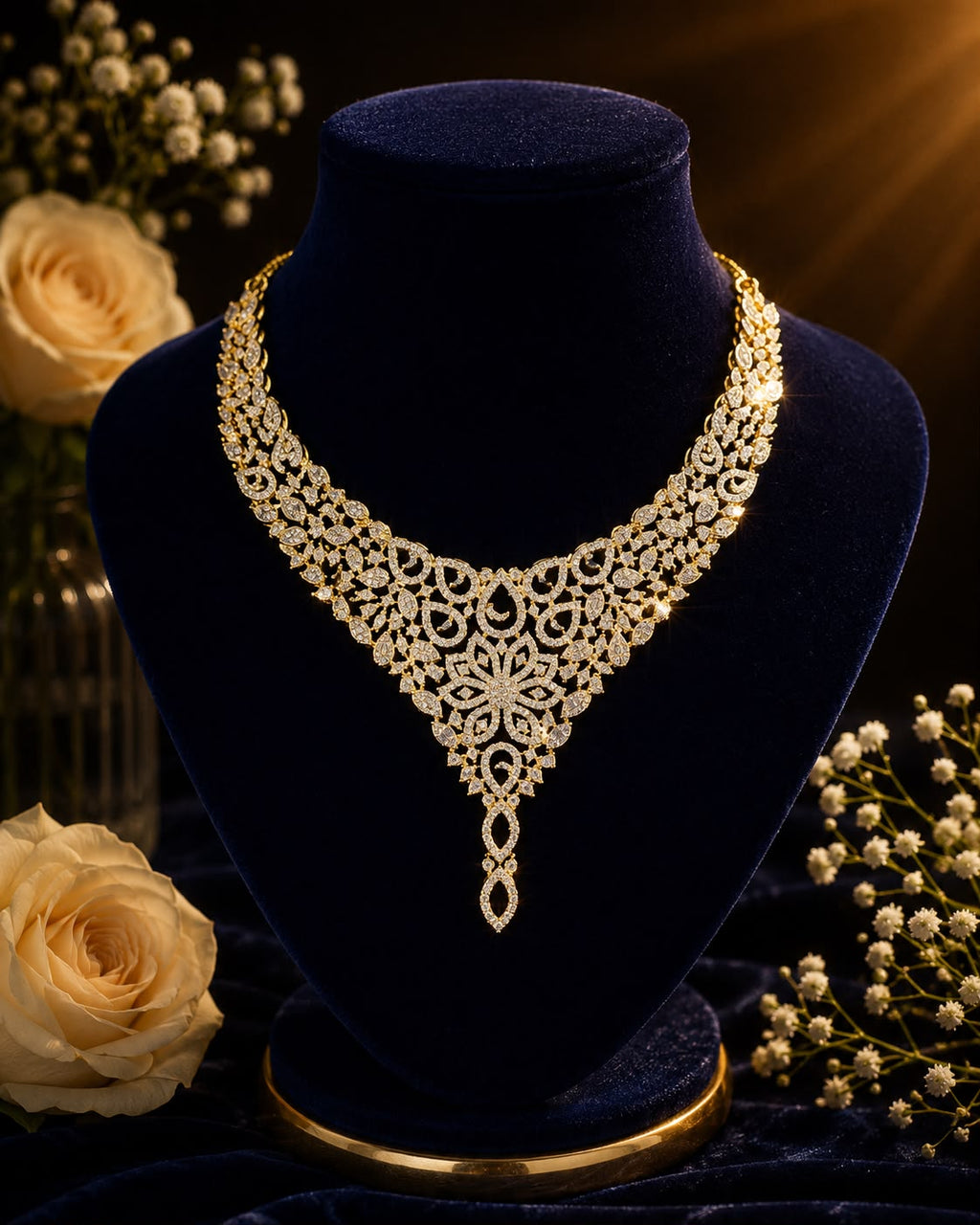 Radiant Aurora Diamond Necklace Set