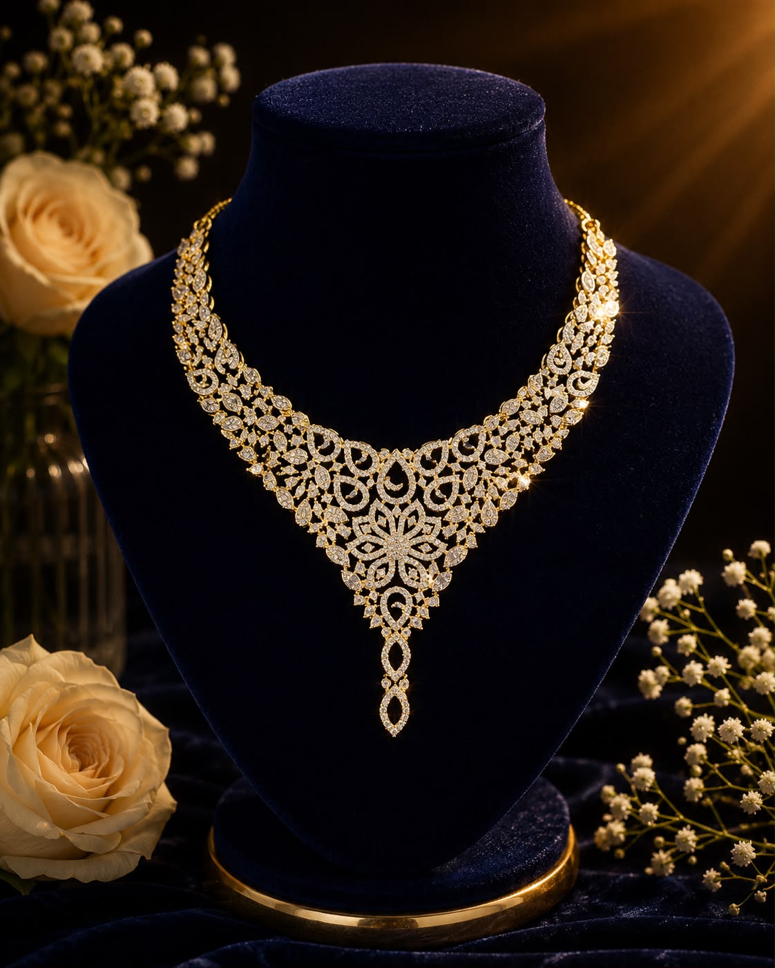 Radiant Aurora Diamond Necklace Set