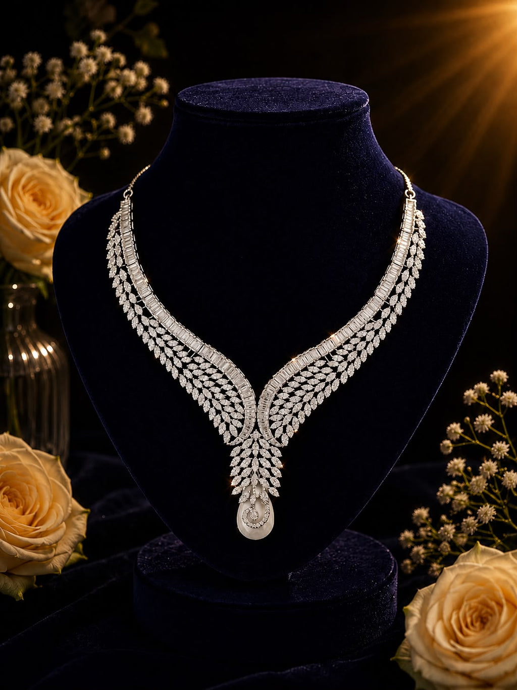 Celestial Wings Diamond Necklace Set