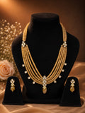 Earthen Grace Pearl Drop Necklace Set