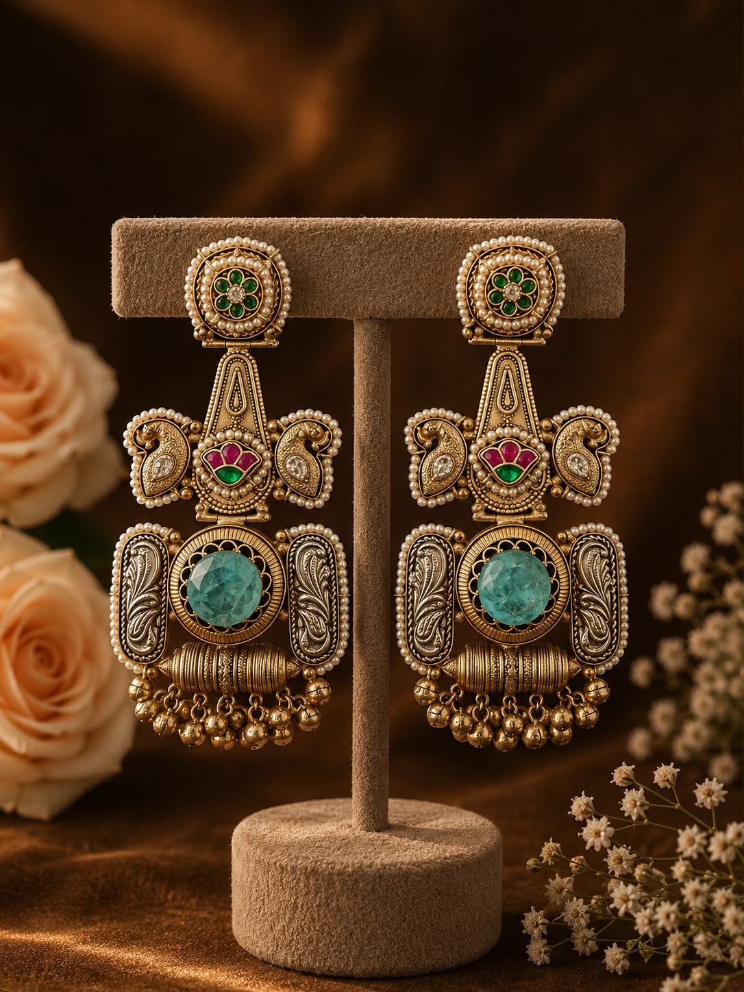 Mayura Heritage Statement Earrings