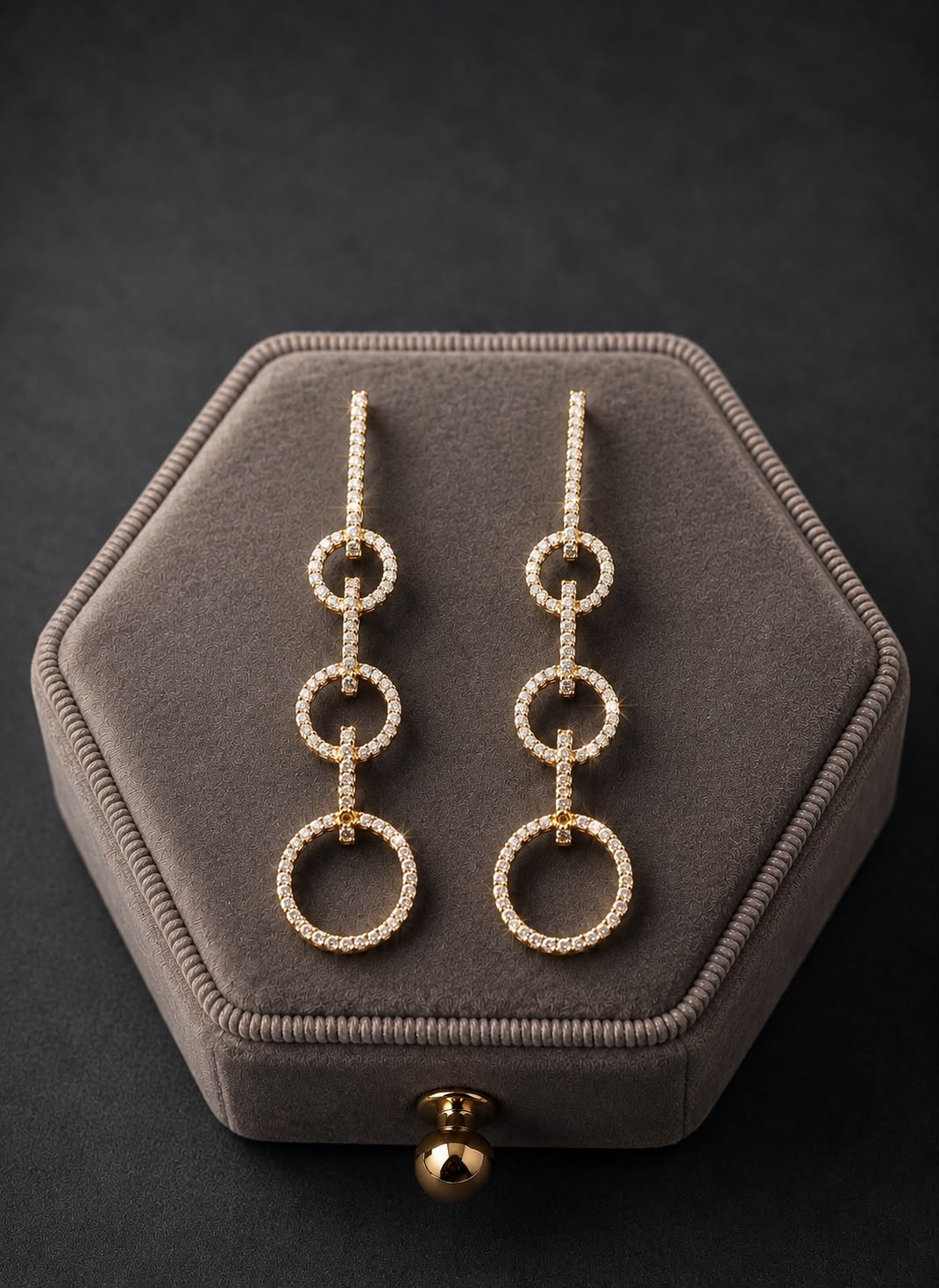 Infinity Orbit Diamond Earrings