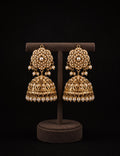 Classic Pearl Jadau Jhumkas