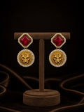 Sabya Inspired Ruby Color Danglers