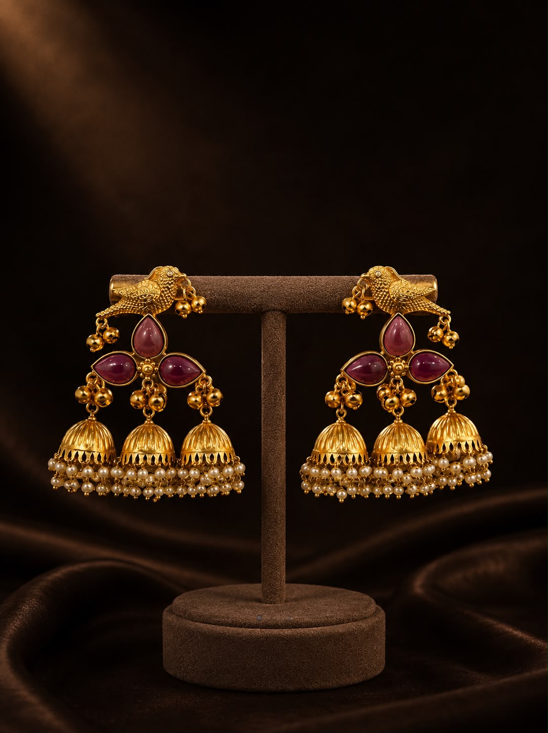 Regal Bird Jhumkas