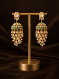 Nora Moissanite Polki Jhumkas