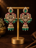 Noor Emerald Ruby Chandbali