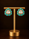 Firoza Polki Studs