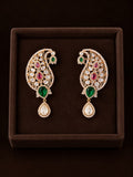 Mayura Ruby Emerald Polki Ear Cuffs