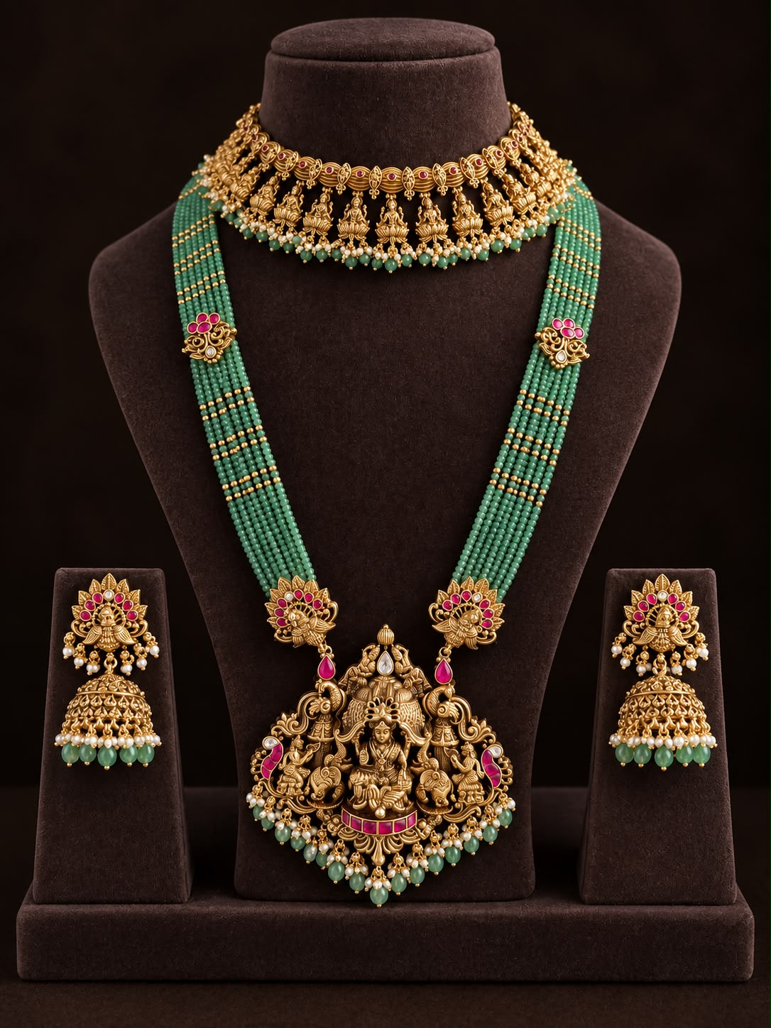 Mahalakshmi Rajwada Bridal Combo Set