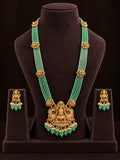 Padmavati Green Beaded Temple Haar Set