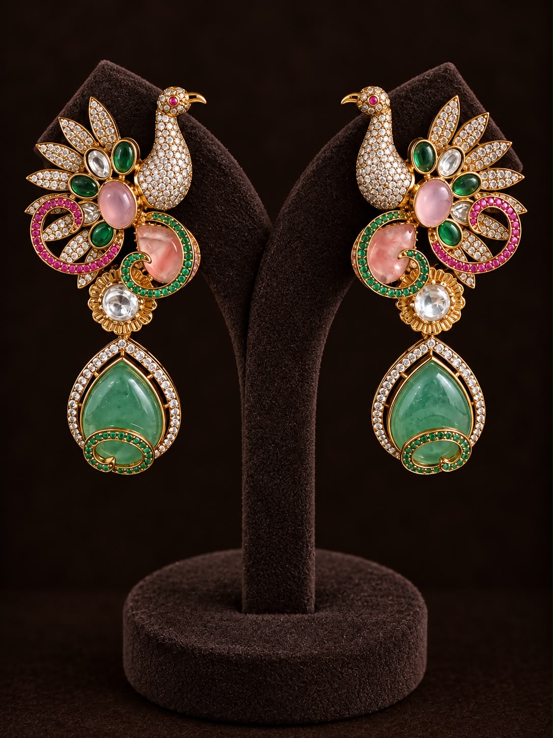 Maya Peacock Fusion Necklace Set