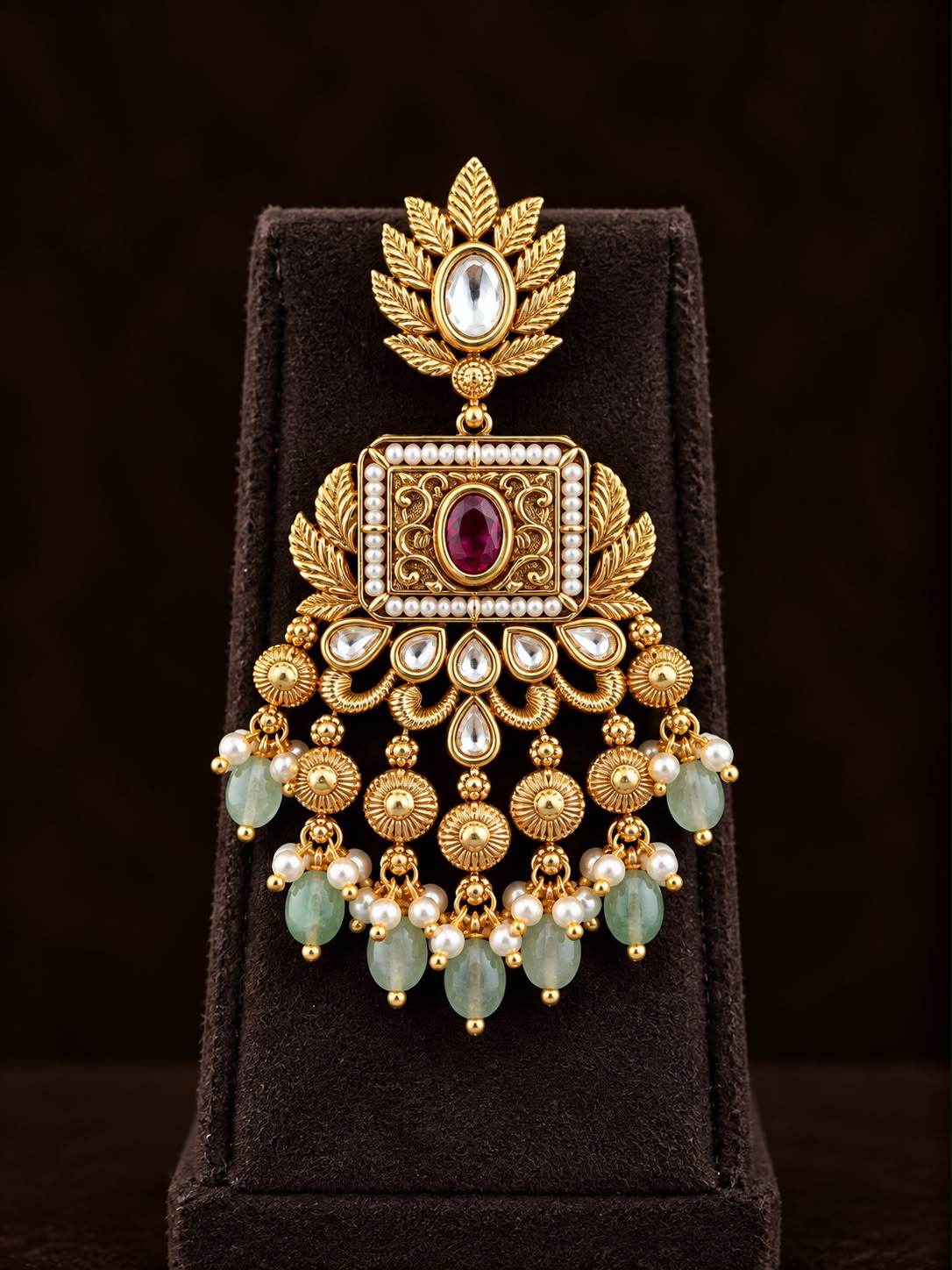 Aaranya Kundan Beaded Choker Set