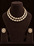Aarika Double-Layer Polki Necklace Set