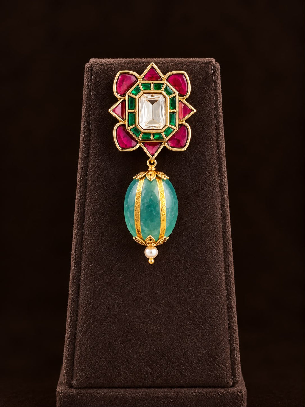 Aabha Turquoise Heritage Necklace Set