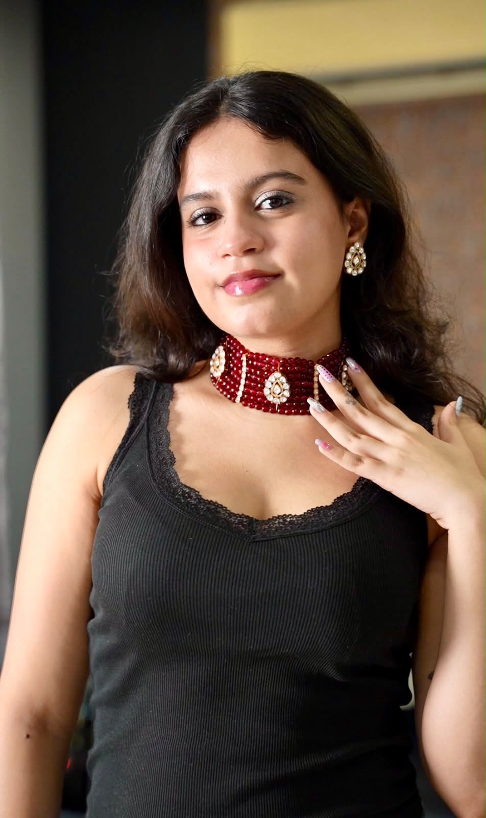 Scarlet Charm Choker Set