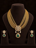 Emerald Noor Moissanite Necklace Set