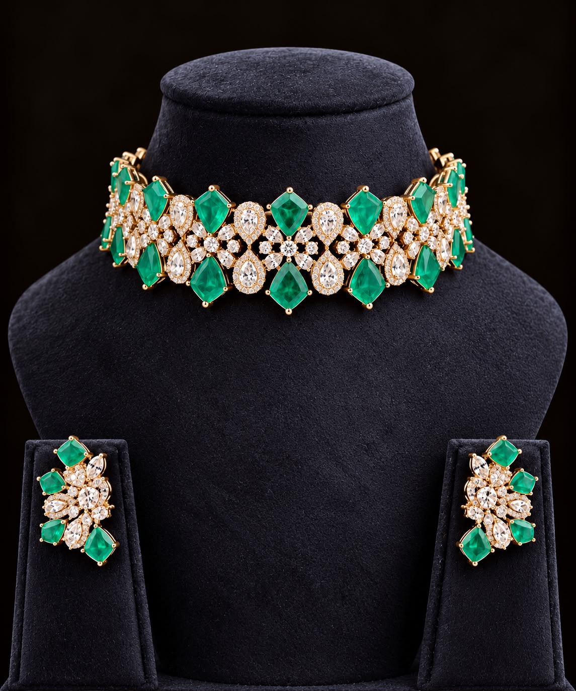 Emerald Empress Choker Set