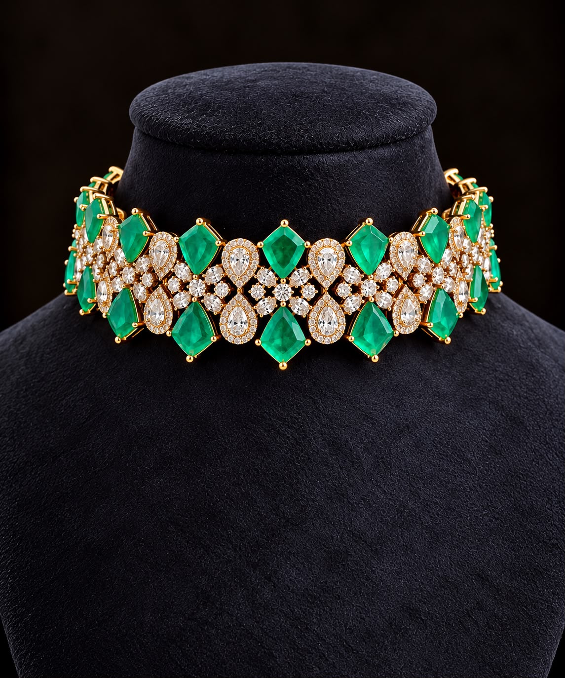 Emerald Empress Choker Set