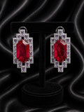 Ruby Doublet with Amethyst Baguettes