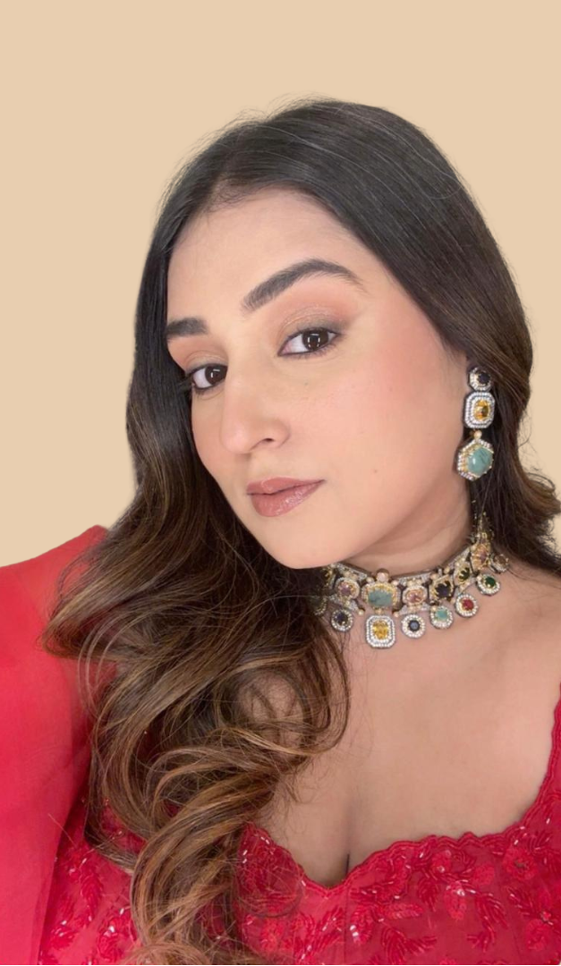 Imperial Multicolored Moissanite Couture Choker Set